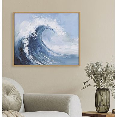 Gallery Abstract Painterly Coastal Ocean Wave Print by The Creative Bunch Studio
