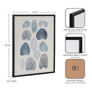 Gallery Abstract Coastal Blue Coral Print by The Creative Bunch Studio