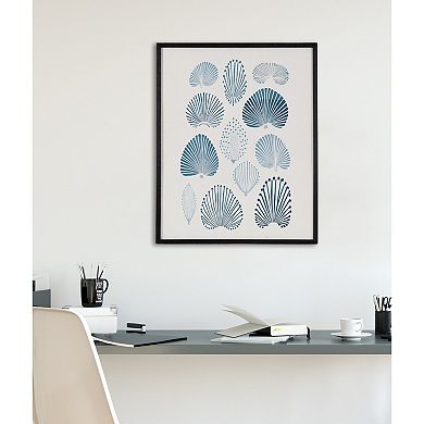 Gallery Abstract Coastal Blue Coral Print by The Creative Bunch Studio
