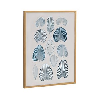 Gallery Abstract Coastal Blue Coral Print by The Creative Bunch Studio