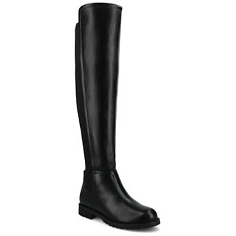 Journee Morrigan Women's Elastic Stretch Thigh-High Round Toe Boots
