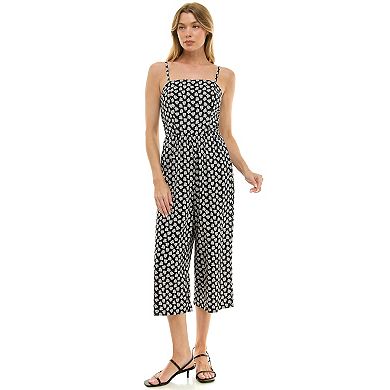 Juniors' As U Wish Squareneck Jumpsuit