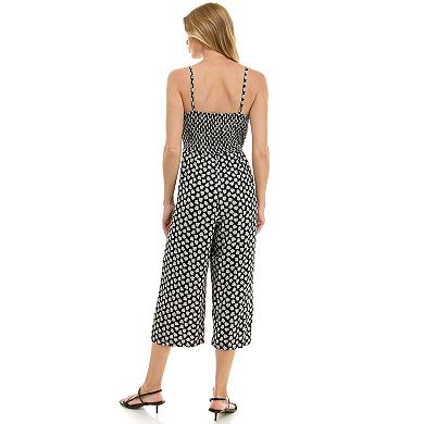 Juniors' As U Wish Squareneck Jumpsuit