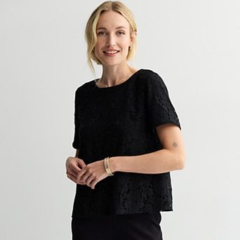 Women's Nine West Short Sleeve Party Top