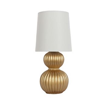 Gold Tone Finish Accent Table Lamp