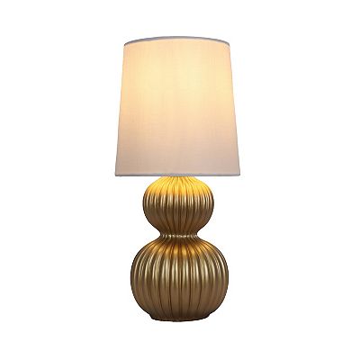 Gold Tone Finish Accent Table Lamp