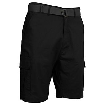 Men's Galaxy by Harvic Rugged Trail Stretch Ripstop Cargo Shorts With Belt