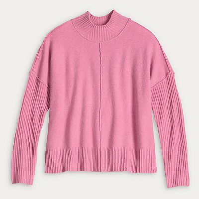 Women's Simply Vera Vera Wang Luxe Cashmere Blend Mockneck Sweater