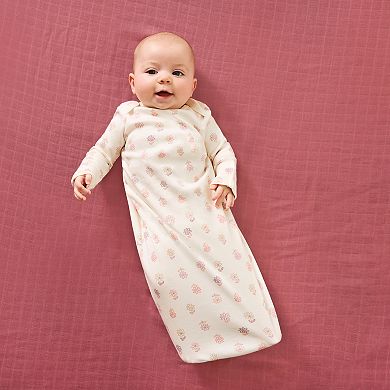 Newborn Baby Girls Huggies Babywear® 100% Organic 2-Pack Floral Layette Gowns