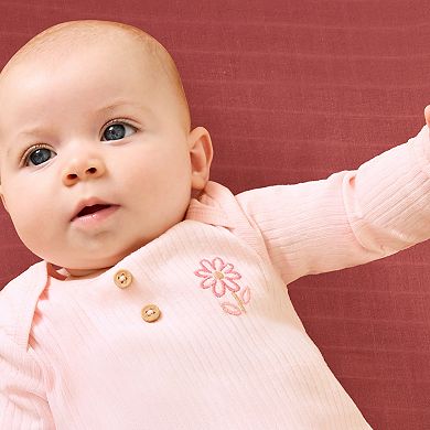 Newborn Baby Girls Huggies Babywear® 100% Organic 2-Pack Floral Layette Gowns
