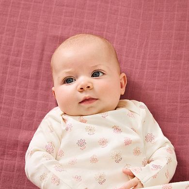 Newborn Baby Girls Huggies Babywear® 100% Organic 2-Pack Floral Layette Gowns