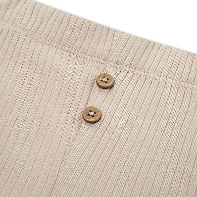 Newborn Baby Girls Huggies Babywear® Organic 2-Pack Ribbed Pants