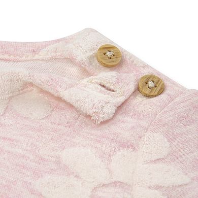 Newborn Baby Girls Huggies Babywear® Organic Floral Long Sleeve Top & Pants 2-Piece Set