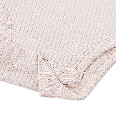 Baby Huggies Babywear 3-Pack Ribbed Bodysuits with Ruffle Sleeves