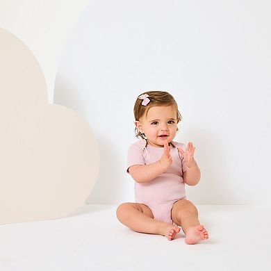 Baby Huggies Babywear 3-Pack Ribbed Bodysuits with Ruffle Sleeves