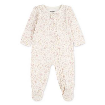 Newborn Baby Girls Huggies Babywear 100% Organic Ruffle Footed Sleep & Play