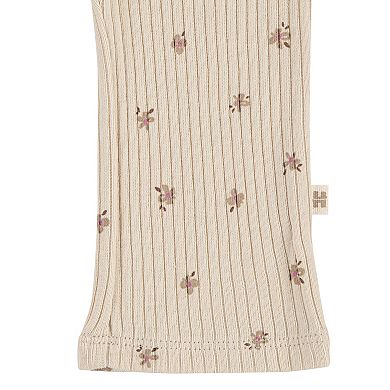 Newborn Baby Girls Huggies Babywear® 100% Organic Ruffle Bodysuit Pants & Headband 3-Piece Set