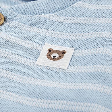 Newborn Baby Boys Huggies Babywear® 100% Organic Bodysuit Pants & Hat 3-Piece Set