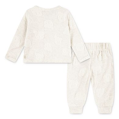 Newborn Baby Boys Huggies Babywear® 100% Organic Long Sleeve Top & Pants 2-Piece Set