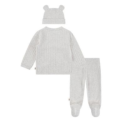 Newborn Baby Huggies Babywear® Jacket Footed Pants & Hat 3-Piece Matching Set