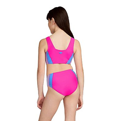 Girls 7-16 Under Armour Colorblock 2-Piece Bikini Top & Bottoms Swim Set