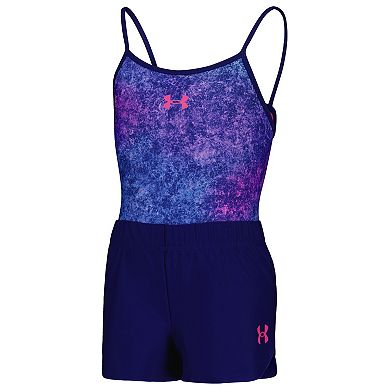 Girls 7-16 Under Armour 2-Piece Swimsuit & Solid Swim Shorts Set
