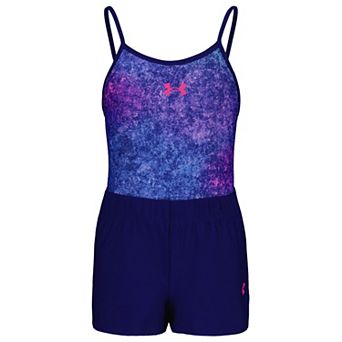 Girls 7-16 Under Armour 2 pc Swimsuit & Solid Swim Shorts Set