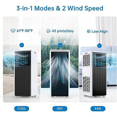 Portable Air Conditioner, 8000 BTUs Air Conditioners Portable for Room