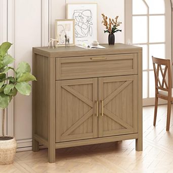 Buffet Cabinet Sideboard with Storage, 34.3' Modern Buffet Cabinet with Storage