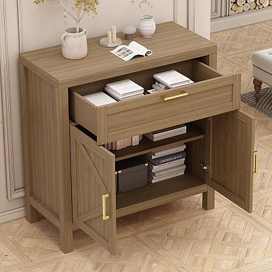 Buffet Cabinet Sideboard with Storage, 34.3' Modern Buffet Cabinet with Storage