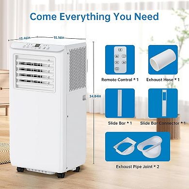 8,000Btus Portable Air Conditioner AC Unit 3-in-1 Air Conditioners