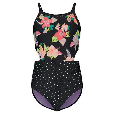 Girls 7-16 Roxy Floral Print One-Piece Swimsuit