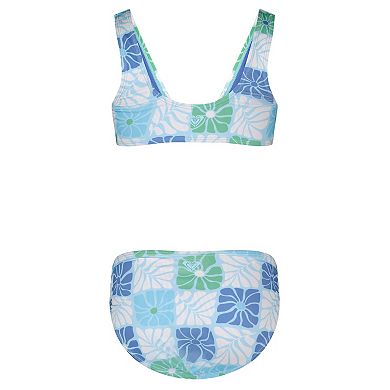 Girls 7-16 Roxy Floral Geo 2-Piece Bikini Set