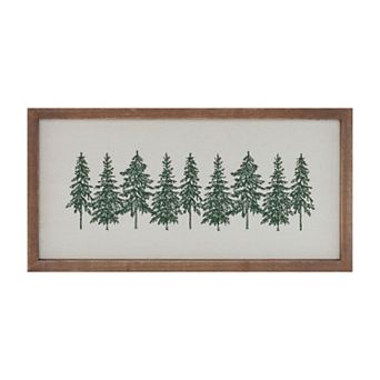 Melrose Trees Embroidery Framed Wall Art