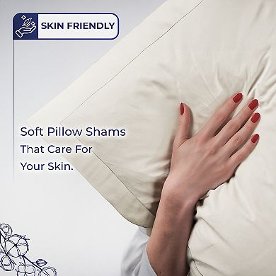 American Soft Linen Luxury Cotton Sateen Weave Duvet Cover Set with Shams