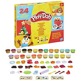 Play-Doh Holiday Advent Calendar with 24 Colors and Accessories