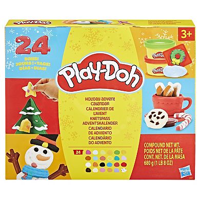 Play-Doh Holiday Advent Calendar with 24 Colors and Accessories