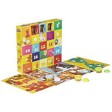 Play-Doh Holiday Advent Calendar with 24 Colors and Accessories