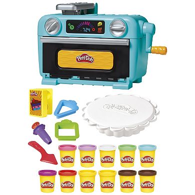 Play-Doh Super Slice Cake Playset with Interactive Oven & 12 Colors of Dough