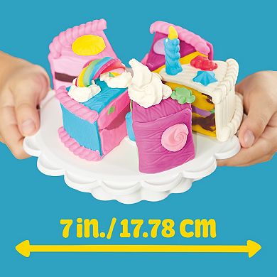 Play-Doh Super Slice Cake Playset with Interactive Oven & 12 Colors of Dough