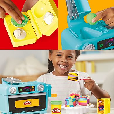 Play-Doh Super Slice Cake Playset with Interactive Oven & 12 Colors of Dough