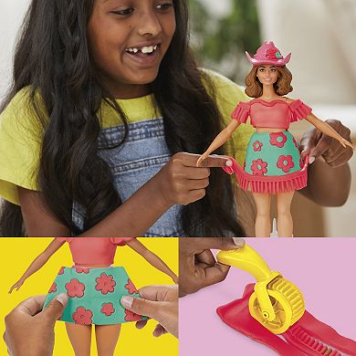 Play-Doh Barbie Florals & Fringe Doll Set