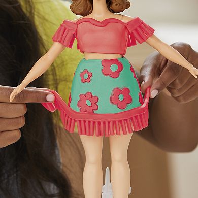 Play-Doh Barbie Florals & Fringe Doll Set