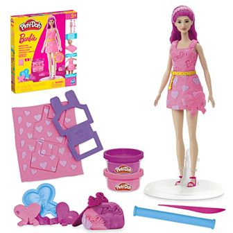 Play-Doh Barbie Hearts & Hair Doll Set