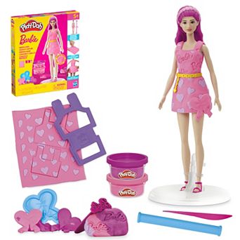 Play-Doh Barbie Hearts & Hair Doll Set