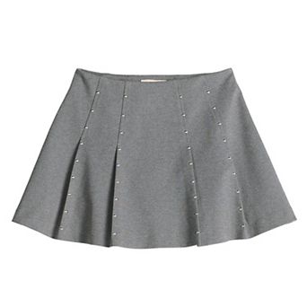 Girls 6-20 SO® Pleated Skort with Studs in Regular & Plus Size