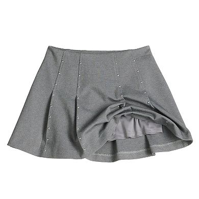 Girls 6-20 SO® Pleated Skort with Studs in Regular & Plus Size