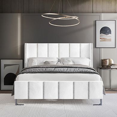 Velvet Upholstered Bed