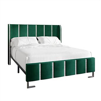 Velvet Upholstered Bed