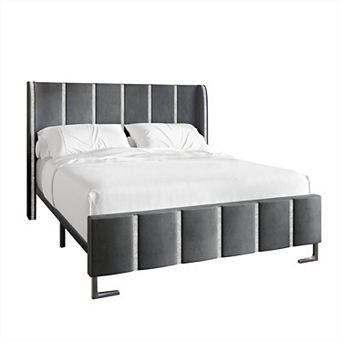 Velvet Upholstered Bed